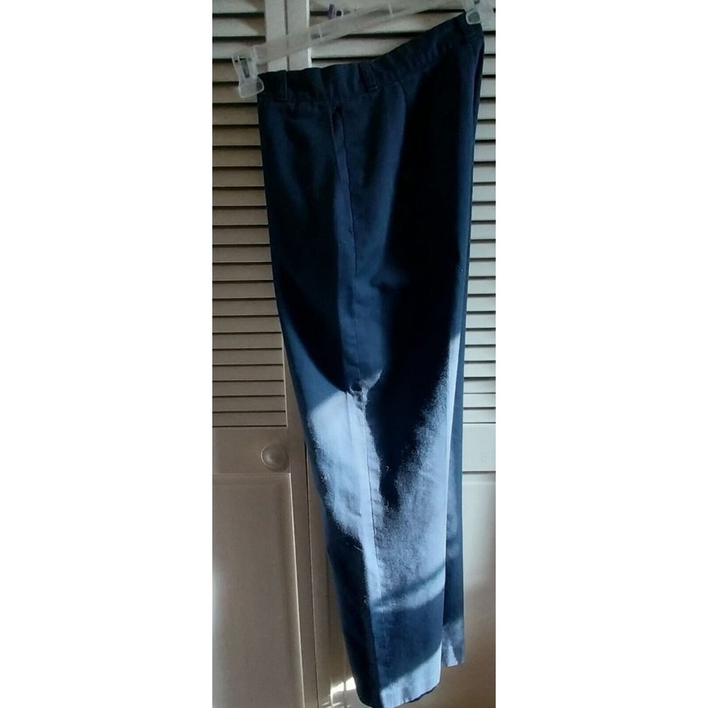 DC Vintage Navy Blue Pants Size 28 Waist Year 1980 Great Shape Side Pockets - Picture 3 of 6